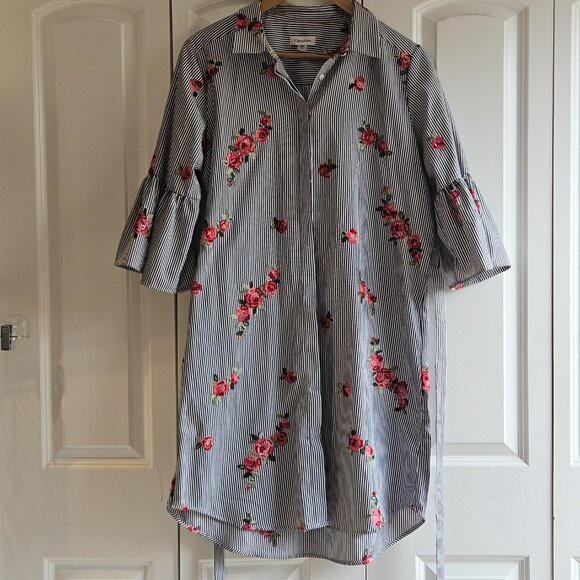 Calvin Klein Women's Dress Size 14 Cottagecore Parisian Chic Unique Romantic EUC - Picture 3 of 13